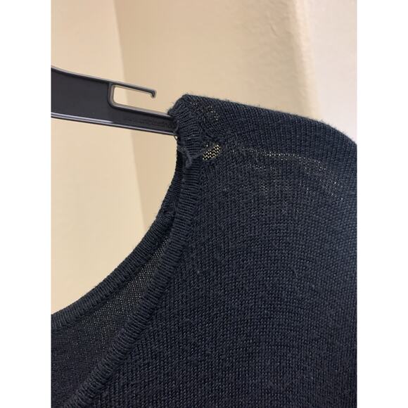 C Est 1946 Women's 18/20w Long Sleeve Black Sweater Soft Round Neck - Picture 4 of 4